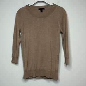 J.Crew 100% Merino Wool Tippi Crewneck Pullover Sweater Size XXS Preppy